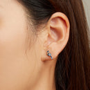 925 Sterling Silver Enamel Pavé CZ Earrings for Women-6