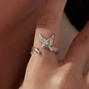 925 Sterling Silver White Gold Plated Rings-5
