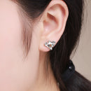 925 Sterling Silver Earrings 1.1*1.2cm for Women-6