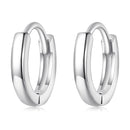 925 Sterling Silver Earrings for Women - Style A, 1.1x0.2cm, Platinum Plated-1