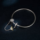 925 Sterling Silver Adjustable Length 17cm Bracelet for Women-6
