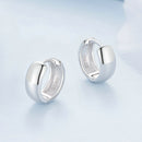 925 Sterling Silver Platinum Plated Earrings 11x5mm for Women-4
