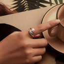 925 Sterling Silver Quality Shell Pearl Ring for Women-5
