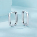 925 Sterling Silver Earrings 10*2mm with White Gold Plating for Women-4