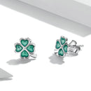 925 Sterling Silver Enamel Plated Platinum Earrings for Women-3