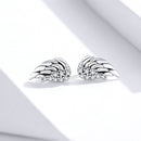 925 Sterling Silver Earrings with Pavé Setting CZ - 1.1x0.6cm-3