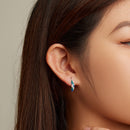 925 Sterling Silver Enamel Finish Pavé CZ Earrings for Women-5