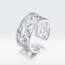 S925 Sterling Silver Pavé Setting CZ Ring-3