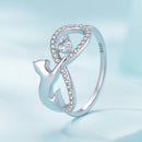 925 Sterling Silver 3mm CZ Pavé Setting Ring Size 7.0 for Women-1