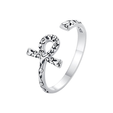 925 Sterling Silver Oxidized 2.2mm Ring for Women - 0