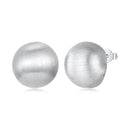 925 Sterling Silver 1.4cm White Gold Plated Earrings-1