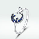S925 Sterling Silver Oxidized Pavé Setting CZ Ring-4
