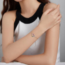 925 Sterling Silver Bracelet with Pavé Setting CZ-6
