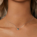 925 Sterling Silver 0.6 Carat Moissanite Pendant Necklace for Women-9