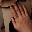 925 Sterling Silver Ring with Pavé Setting CZ, Width 0.15cm, Women's Jewelry-6