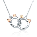 925 Sterling Silver Necklace, Length 38-45cm, Pendant 1.2*1cm, for Women-1
