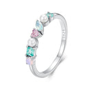 925 Sterling Silver Ring with Nano Opal Stone, Size 6, for Women-1