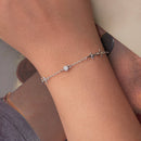 925 Sterling Silver 15+6cm Pavé Setting CZ Bracelet for Women-6