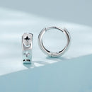 925 Sterling Silver Oxidized Earrings for Women 1.2*0.4cm-2