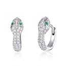925 Sterling Silver Earrings with Plated Platinum and CZ for Women-1
