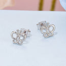 925 Sterling Silver Plated White Gold Earrings-3