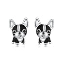 925 Sterling Silver Oxidized Enamel Earrings for Women-1