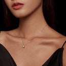 925 Sterling Silver 0.65 Carat Moissanite Necklace for Women-8