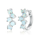 925 Sterling Silver Earrings with Translucent Opal-1