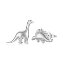 925 Sterling Silver Earrings with Oxidized Finish, 1.1*1cm & 1.2*0.6cm for Women-1