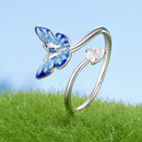 925 Sterling Silver Enamel White Gold Plated Pendant 0.8*1.2cm for Rings-2