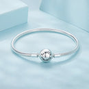 925 Sterling Silver Oxidized Silver White Gold 14.0mm Bracelet for Women-4