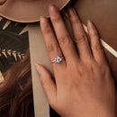 925 Sterling Silver Pavé Set CZ Enamel White Gold Plated Nano Opal Pendant Ring-5