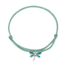 925 Sterling Silver Adjustable Bracelet with CZ and Enamel in Oxidized Finish for Women-1