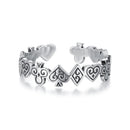 925 Sterling Silver Oxidized Silver 0.5cm Ring-1