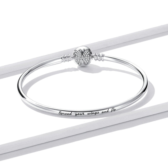 925 Sterling Silver 17.0 cm Oxidized CZ Bracelet for Women