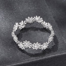 925 Sterling Silver Moissanite 0.03ct Ring Size 7-3