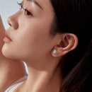 925 Sterling Silver Earrings with CZ in White Gold Plating for Women-6