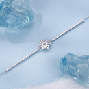 925 Sterling Silver Adjustable Bracelet with Pavé Setting CZ and White Gold Plating for Women-4