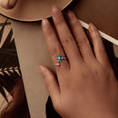 925 Sterling Silver Ladybug Four-leaf Clover Ring for Women-7