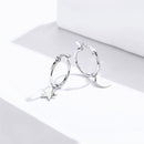 925 Sterling Silver Earrings 2.6x0.7cm for Women-5