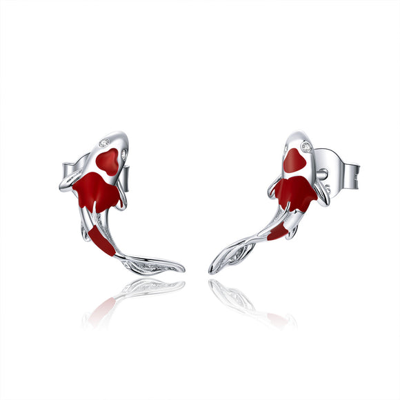 925 Sterling Silver Plated Earrings with Pavé Setting CZ for Women