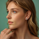 925 Sterling Silver Enamel Pavé CZ Earrings for Women-7