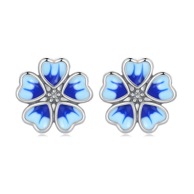 925 Sterling Silver Enamel Earrings for Women