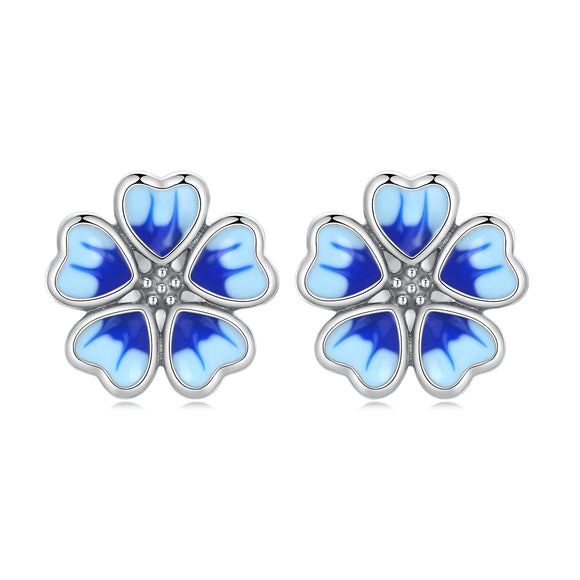 925 Sterling Silver Enamel Earrings for Women