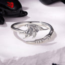 925 Sterling Silver Oxidized Silver 0.7cm Swing Rings for Women-3