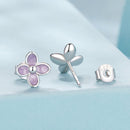 925 Sterling Silver Earrings with Enamel Process for Women-2