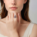 925 Sterling Silver Enamel 0.15cm Ring for Women-6