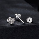 925 Sterling Silver Moissanite 0.03 Carat Earrings for Women-2