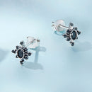 925 Sterling Silver Earrings with Pavé Setting CZ, Size 0.8*0.7cm for Women-6