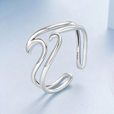 925 Sterling Silver Oxidized Ring for Men - Width 0.3-1.1cm - 0
